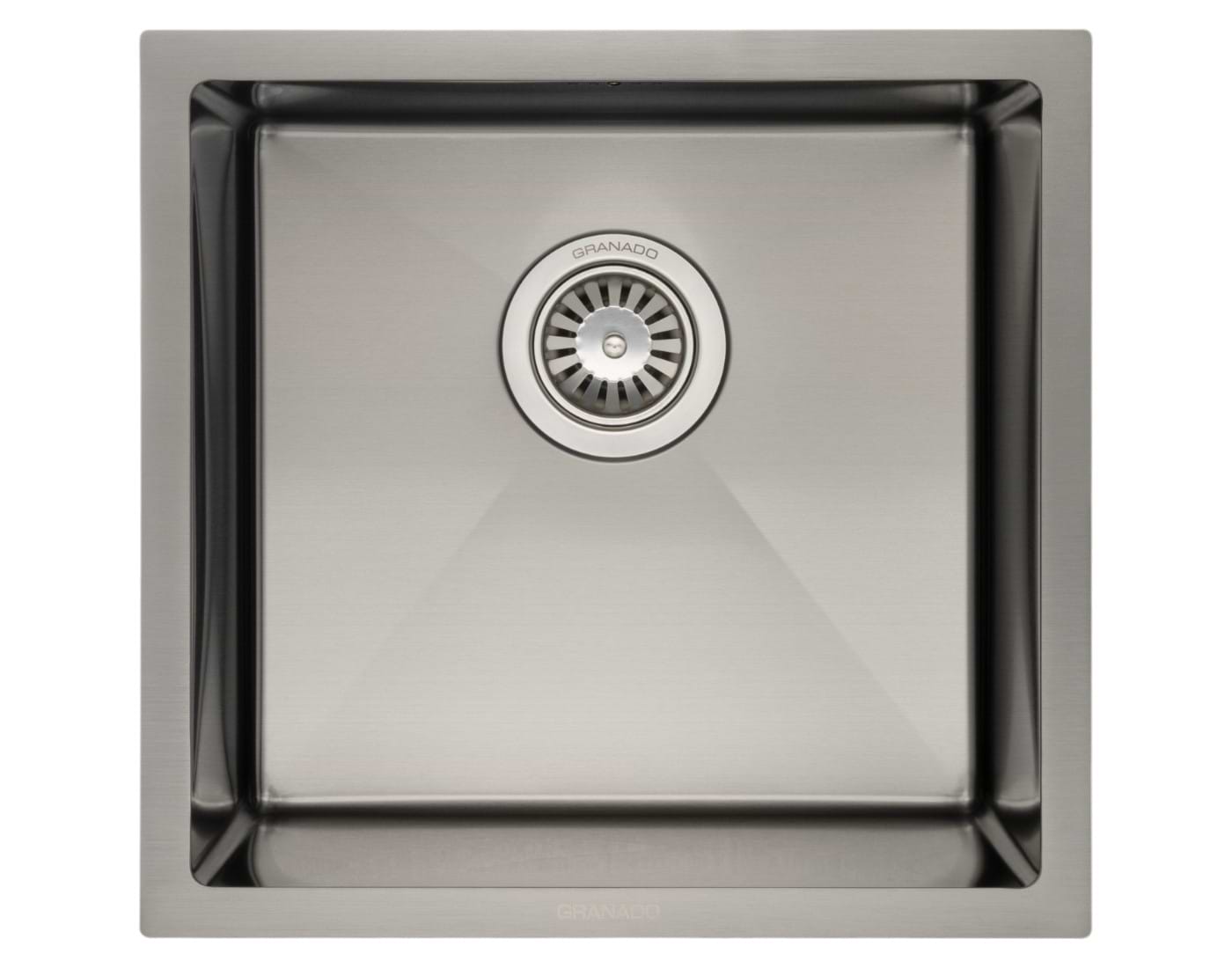 Мийка кухонна GRANADO Under top STEEL S201 Black - Фото 1