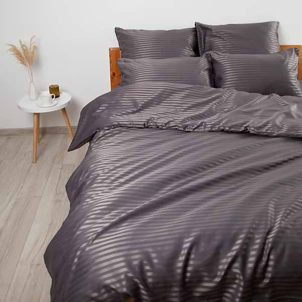 Фото - Комплект постельного белья ТЕП СТРАЙП САТИН Graphite (2-04120_28493)