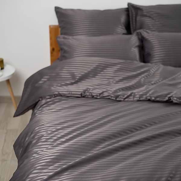 Фото - Комплект постельного белья ТЕП СТРАЙП САТИН Graphite (2-04120_28493)
