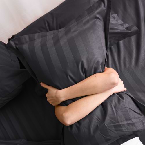 Фото - Комплект постельного белья MirSon Сатин Graphite 2х160х220 см (2200001717732)