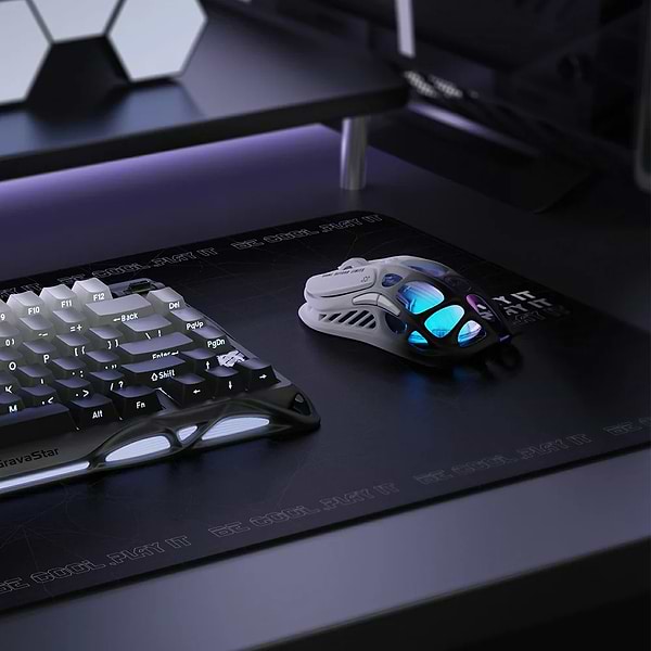 Фото - Мышь беспроводная игровая GravaStar Mercury M1 Pro BT/WL/USB-A RGB (GRAVASTARM1PRO_GBLK)