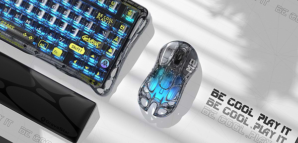Фото - Миша бездротова ігрова GravaStar Mercury M2 BT/WL/USB-A RGB (GRAVASTARM2_XTAL_BLK)