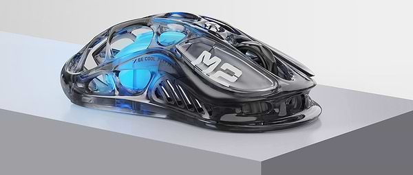 Фото - Миша бездротова ігрова GravaStar Mercury M2 BT/WL/USB-A RGB (GRAVASTARM2_XTAL_BLK)