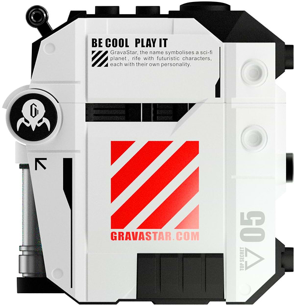 Фото - Навушники вкладиші бездротові TWS GravaStar Sirius P5 Defense Mecha (GRAVASTARP5_MECHA_WHT_V2)