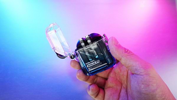 Фото - Навушники вкладиші бездротові TWS GravaStar Sirius P5 Transparent Blue (GRAVASTARP5_XTAL_BLU_V2)