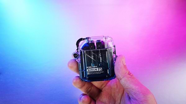 Фото - Навушники вкладиші бездротові TWS GravaStar Sirius P5 Transparent Blue (GRAVASTARP5_XTAL_BLU_V2)