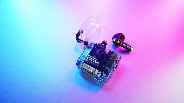 Фото - Навушники вкладиші бездротові TWS GravaStar Sirius P5 Transparent Blue (GRAVASTARP5_XTAL_BLU_V2)