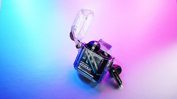 Фото - Навушники вкладиші бездротові TWS GravaStar Sirius P5 Transparent Blue (GRAVASTARP5_XTAL_BLU_V2)