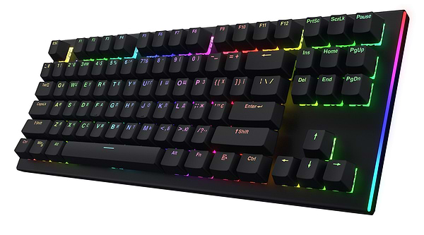 Фото - Клавиатура проводная игровая Hator Gravity X TKL Orange USB Black (HTK550UA)