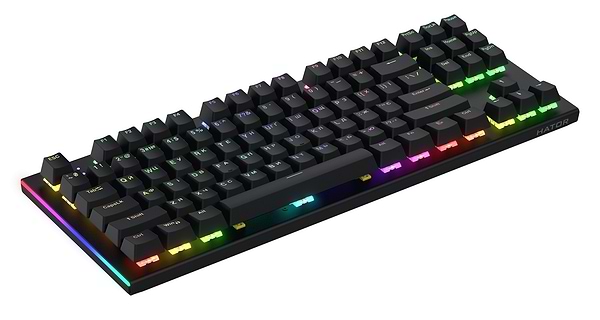 Фото - Клавиатура проводная игровая Hator Gravity X TKL Orange USB Black (HTK550UA)