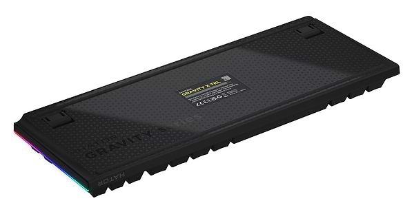 Фото - Клавиатура проводная игровая Hator Gravity X TKL Orange USB Black (HTK550UA)