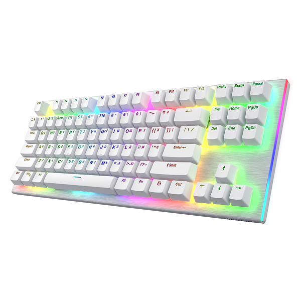 Фото - Клавиатура проводная игровая Hator Gravity X TKL Orange USB White (HTK551UA)