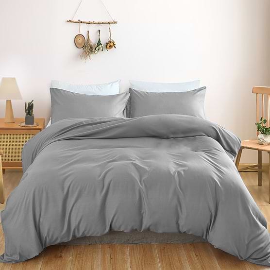 Комплект постельного белья MirSon Satin Light Pro 10-004 Gray 2x143x210 см (2200010170368)