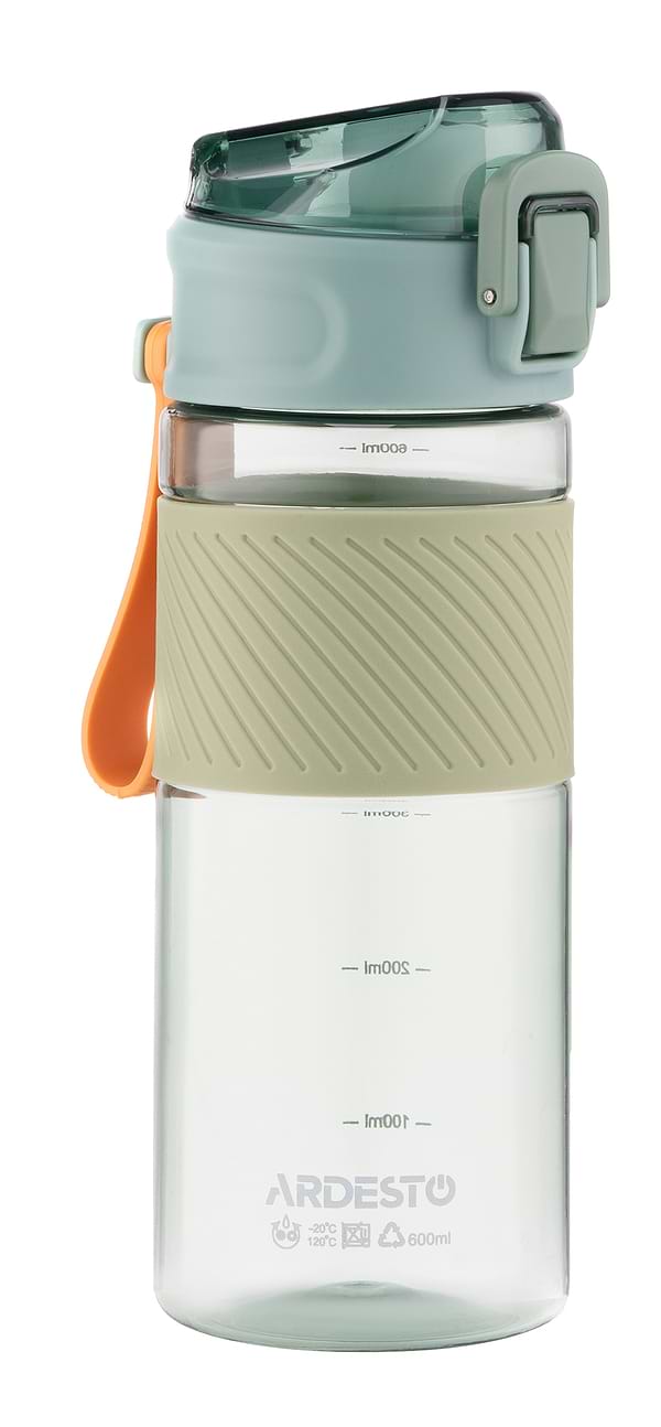 Фото - Пляшка для води Ardesto Active 600 мл Green (AR2260PG) Фото - Пляшка для води Ardesto Active 600 мл Green (AR2260PG)