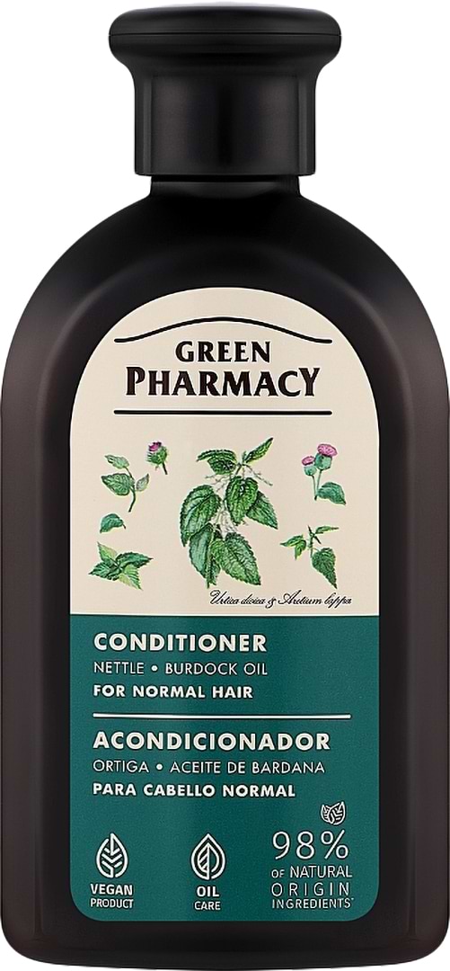 Бальзам для волос Green Pharmacy для нормальных волос крапива и репейное масло 300 мл (4823015934568)