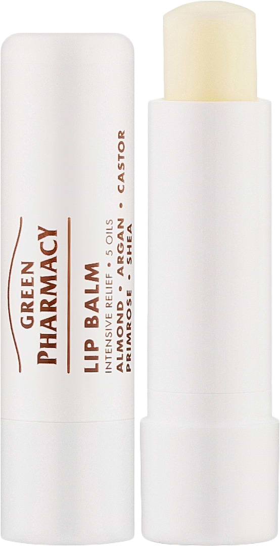 Бальзам для губ Green Pharmacy 3,6 г інтенсивне пом’якшення на основі 5 олій (8588006036992)