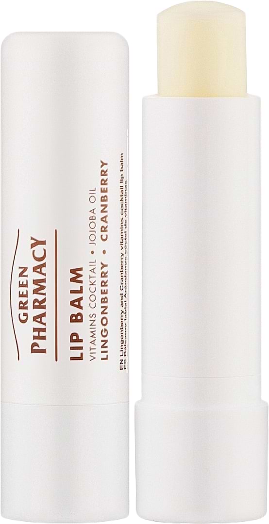 Бальзам для губ Green Pharmacy 3,6 г вітамінний брусниця та журавина (8588006036985)