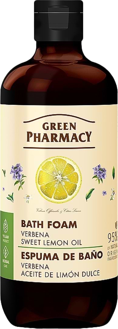 Пена для ванны Green Pharmacy вербена и масло сладкого лимона 500 мл (4823015945656)