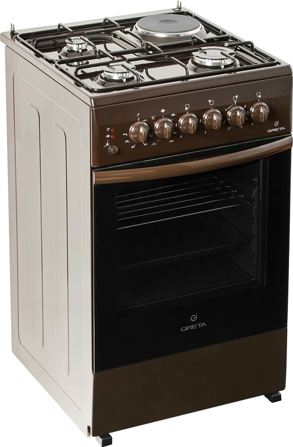 Фото - Плита газовая Greta 1470-ГЭ/00 Коричневая (стекл. кр.)