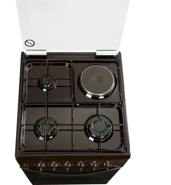 Фото - Плита газовая Greta 1470-ГЭ/00 Коричневая (стекл. кр.)