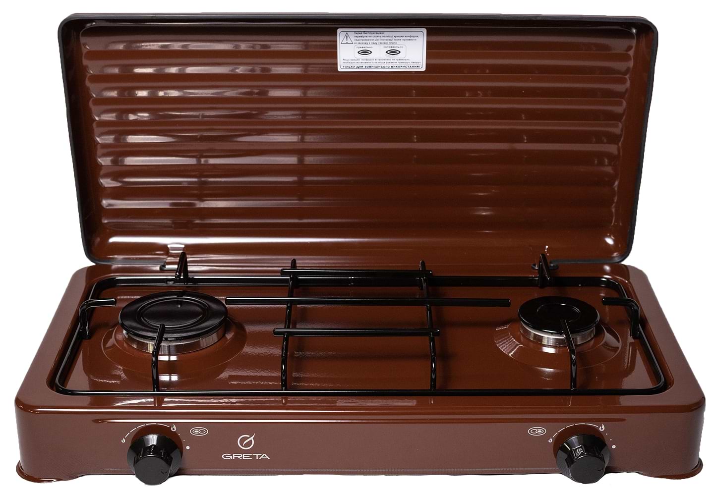 Плита газовая настольная Greta KU 20 NM B