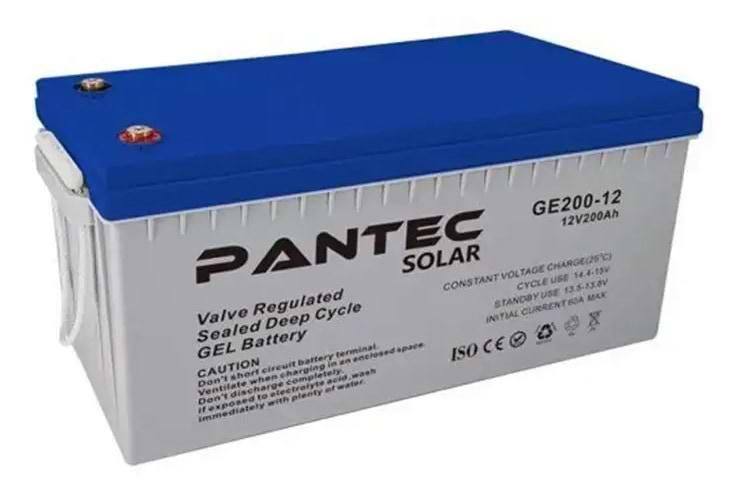 Аккумулятор для ИБП PANTEC 200-12 GEL 12V 200 Ah Grey Q1/48 (37505)
