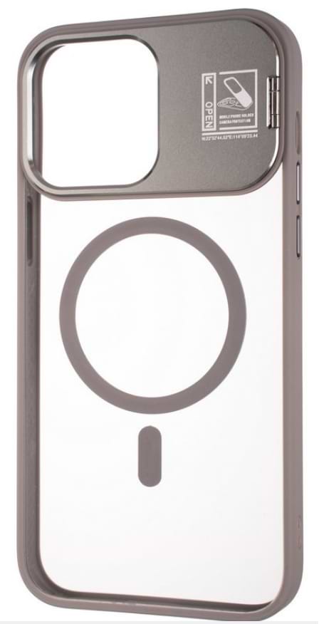 Фото - Чохол для смартфону Gelius Yoga Case Camera stand MagSafe for iPhone 14 Pro Gun Grey (98604)
