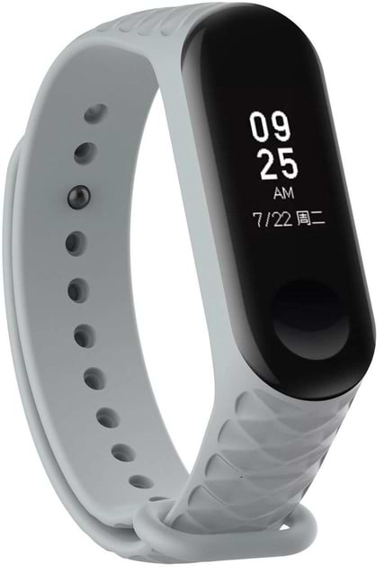 Ремінець для фітнес-браслету Armorstandart Ribbed for Xiaomi Mi Band 4/3 Light Grey (ARM52103)