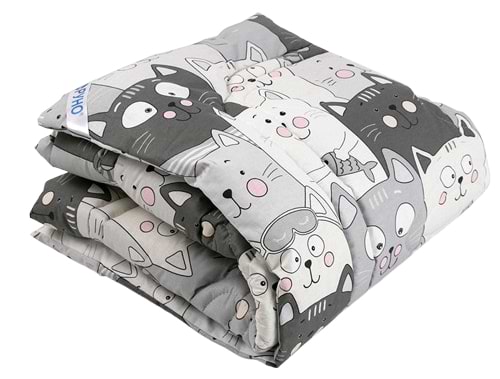 Купити Ковдра дитяча зима Руно 140х105 см вовняна Grey Cat (320.02ШУ_Grey Cat) - Фото 1 Ковдра дитяча зима Руно 140х105 см вовняна Grey Cat (320.02ШУ_Grey Cat) - Фото 1