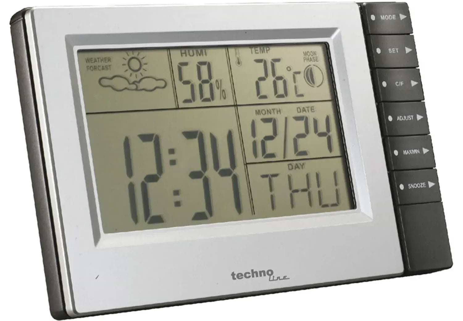 Метеостанция Technoline Silver/Grey (WS9121)