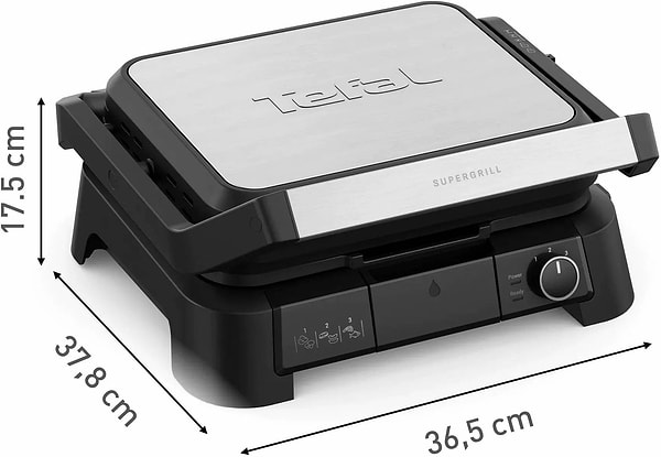 Фото - Гриль-барбекю электрический Tefal GC510DE0 SUPERGRILL 3в1
