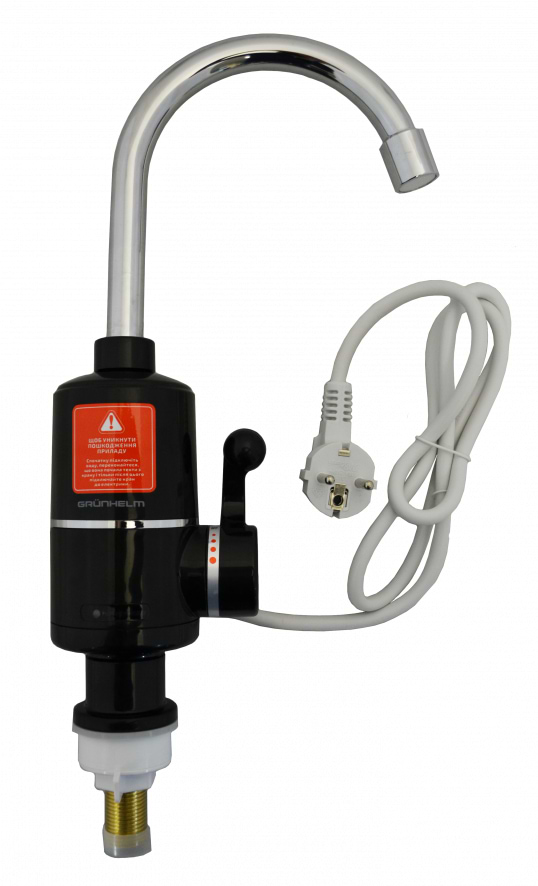 Фото - Водонагрівач проточний Grunhelm EWH-1X-3G-BLC