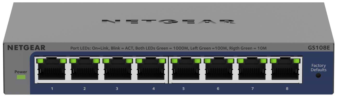 Коммутатор локальной сети (Switch) Netgear GS108E-400EUS - Фото 1