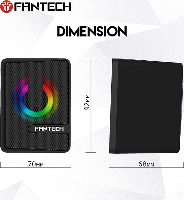 Фото - Комп'ютерна акустика компактна 2.0 Fantech GS-203/11447 Black