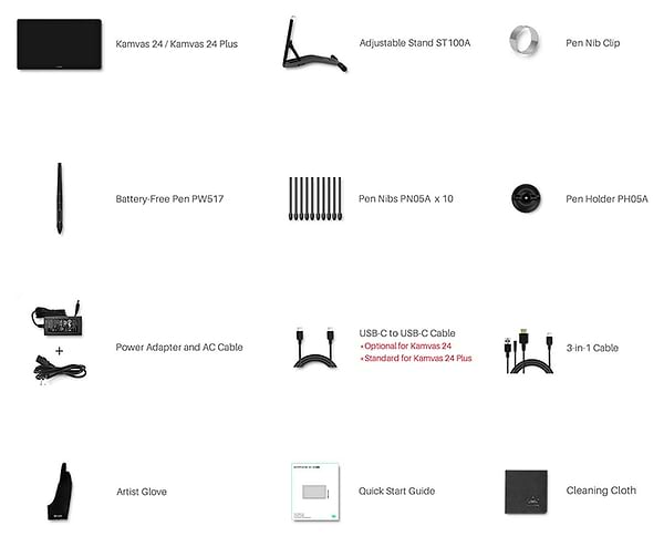 Фото - Графический планшет Huion Kamvas 24 (GS2401)