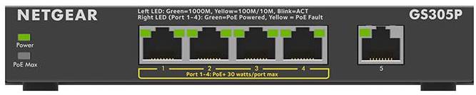 Фото - Коммутатор локальной сети (Switch) Netgear GS305P-300EUS
