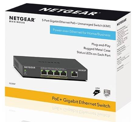 Фото - Коммутатор локальной сети (Switch) Netgear GS305P-300EUS