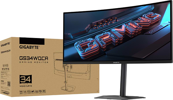 Фото - Монитор игровой Gigabyte GS34WQCA Gaming Monitor