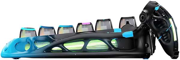 Фото - Клавиатура проводная игровая GravaStar Mercury V75 Pro 80keys, Magnetic Jade Gaming, 8K, USB-A, RGB, Neon Graffiti (GS_V75_PRO_CG_BLK)