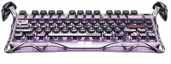 Фото - Клавіатура дротова ігрова GravaStar Mercury V75 Pro 80keys, Magnetic Jade Gaming, 8K, USB-A, RGB, Iron Purple (GS_V75_PRO_PL)