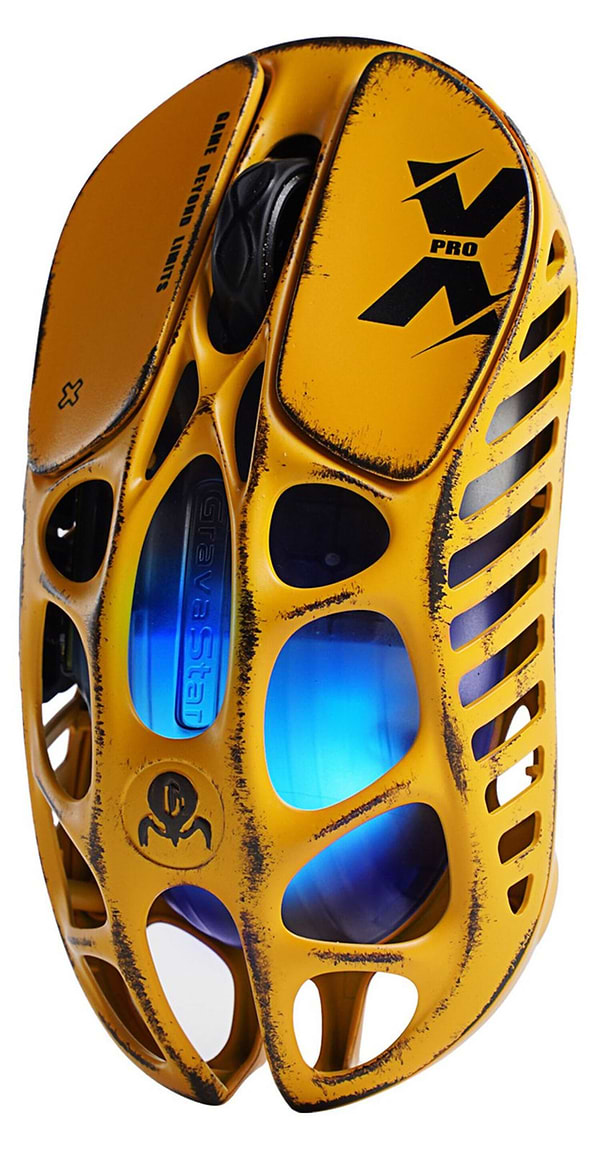 Фото - Миша бездротова ігрова GravaStar Mercury X Battle-Worn Yellow (GS_X_YLW)