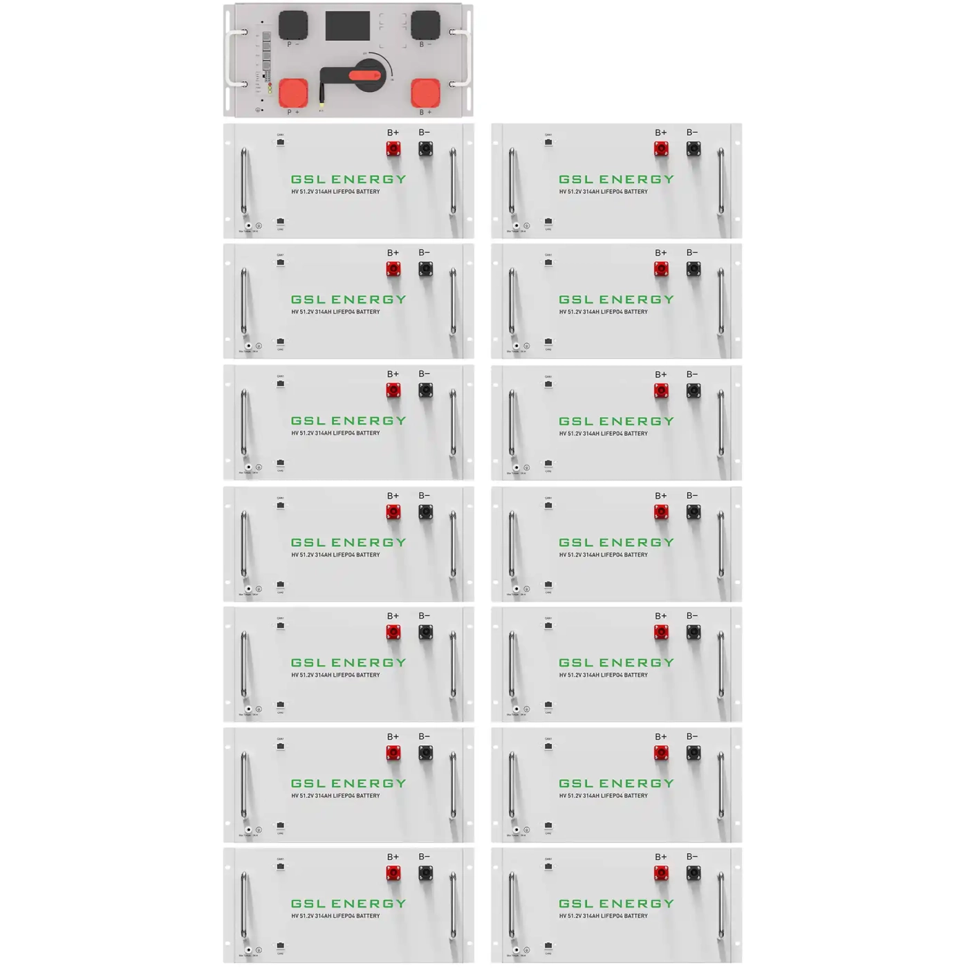 Система зберігання енергії GSL (240kWh, 768V, 314AH, LiFePO4) (GSL-R240K)