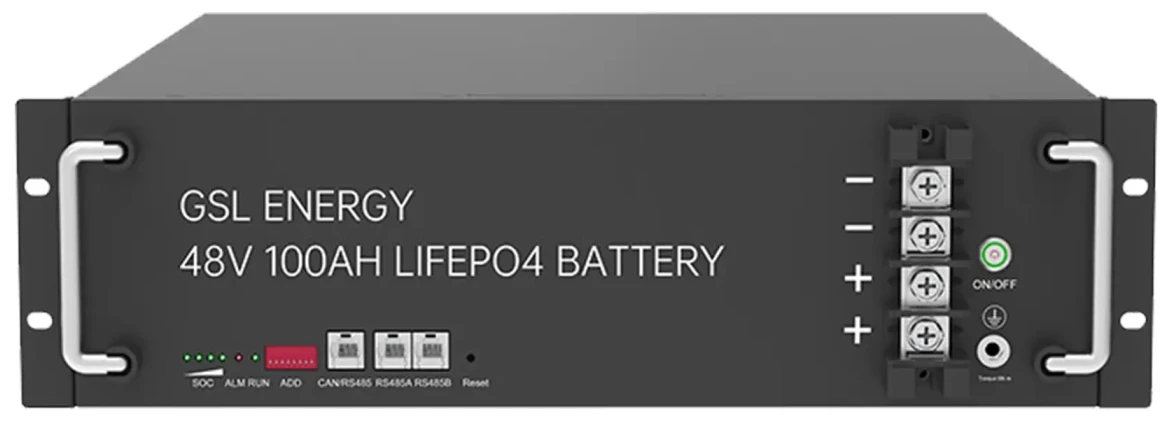 Батарея для сонячного інвертора GSL 48v 100AH LiFePo4 4.8kwh (ZN-P48100ESA1)