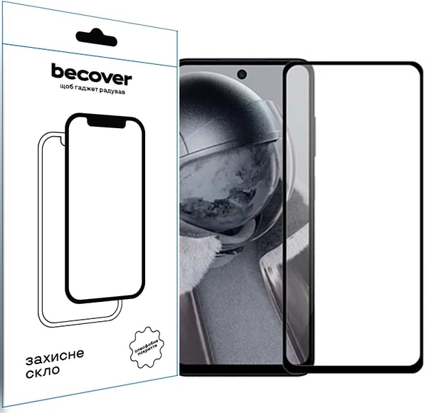 Фото - Защитное стекло для смартфона BeCover Poco F6 Pro Black (712585)