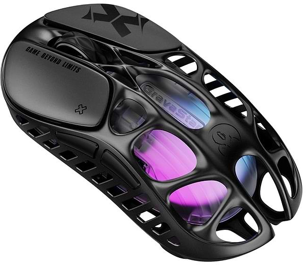 Фото - Мышь беспроводная игровая GravaStar Mercury X BT/WL/USB-A RGB (GSX_BLK)