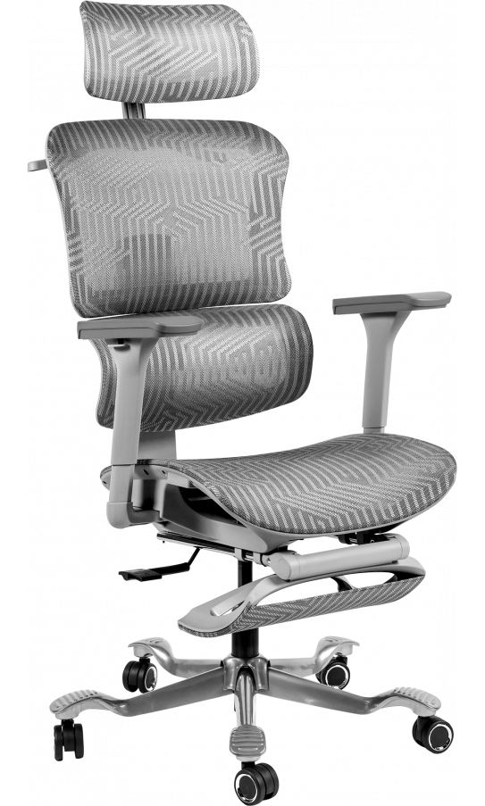 Крісло офісне GT Racer B-542 Gray/Light Gray