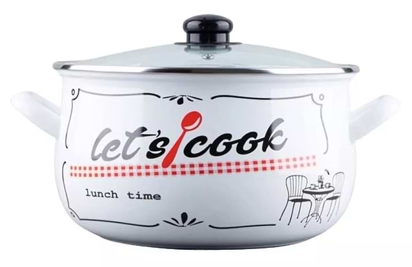 Фото - Каструля Gusto 
Lets Cook White 20 см 4.0 л (GT-T-120-LCW)