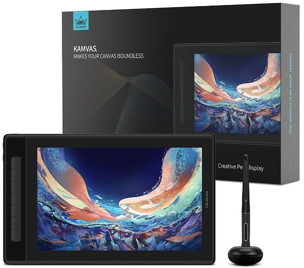 Фото - Уценка - Графический планшет Huion Kamvas Pro 13 2.5K+перчатка