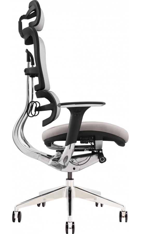 Фото - Кресло офисное GT Racer X-801 Bright Gray (W-20 B-40)