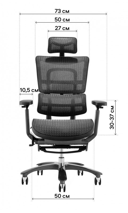 Фото - Крісло офісне GT Racer X-815L Black/Blue (W-85)